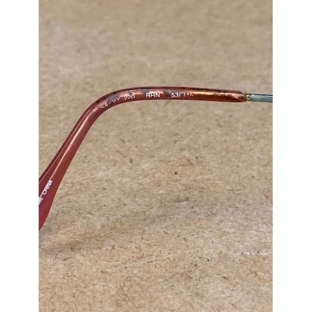 Savvy 220 Brown Oval Cat Eye Eyeglass Frames 53-14-135 Vintage Style